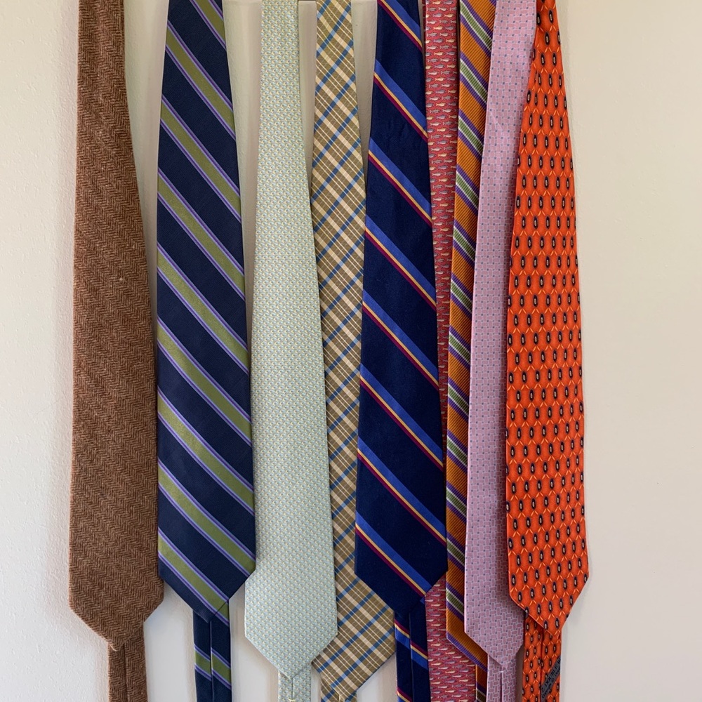 Assortment of mens silk ties